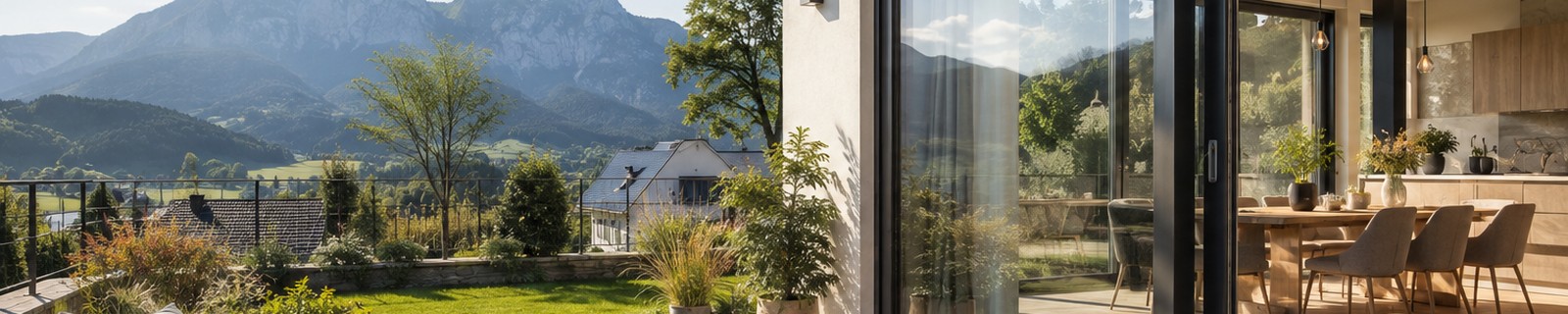 Moderner Wohntraum mit Terrasse und Bergblick